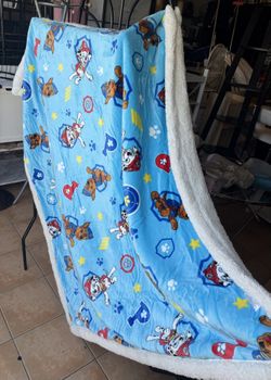 Paw Patrol Throw Blanket, Kids Sherpa Super Soft Fuzzy Plush Blanket 50 x 60 Inches Boys Girls Gifts