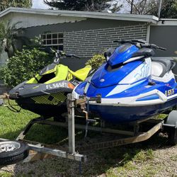 2023 Yamaha VX  80 Hours & Sara-Doo TRIXX 30 Hours. Continental Trailer. Titles & Registration.