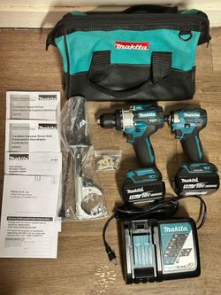 Makita 18V LXT Brushless 2-Tool (Hammer Drill/ Impact Driver) XT288T Combo Kit w/ two 5ah batteries