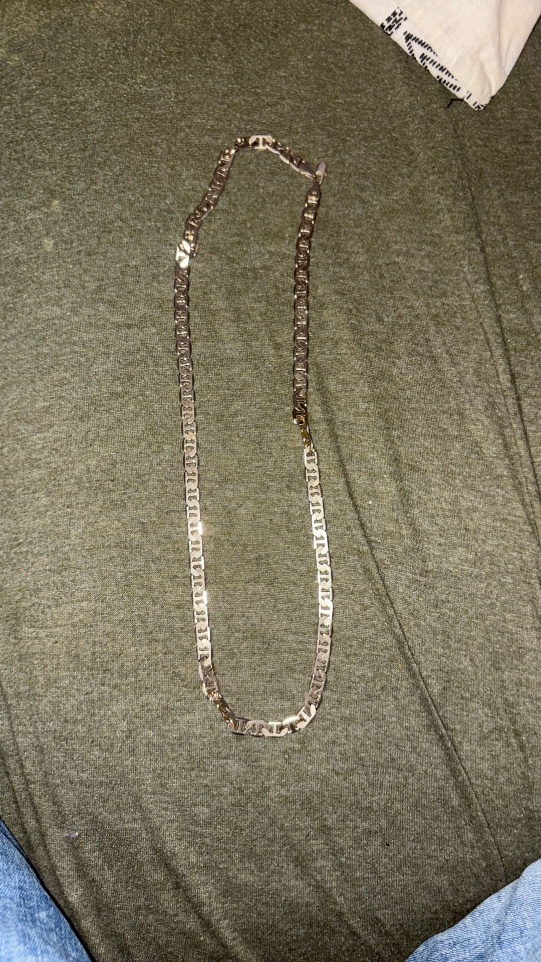 14k White Gold Chain