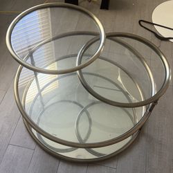 Tiered, Glass Coffee Table