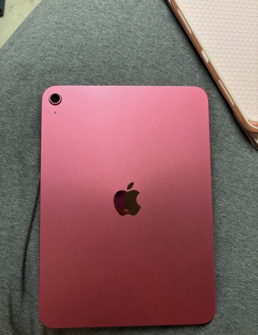 iPad 10th Generation Pink With Apple Pencil