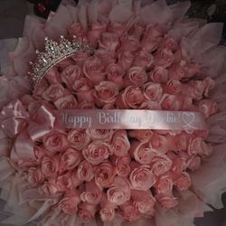 Pink Roses Bouquet/Ramo Buchon De Rosas Rosadas