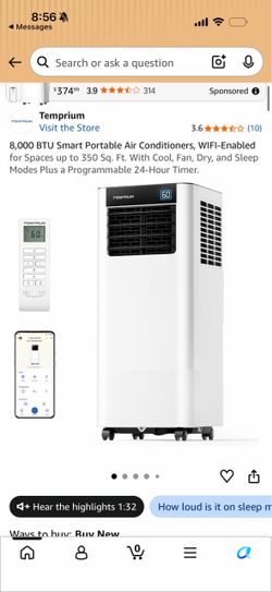 8000 Btu ac unit with WiFi