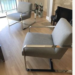 Pair of Mid-Century Modern Lounge Chairs 