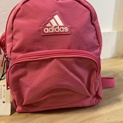 Adidas Mini Backpack with Coin Bag Pink / white 