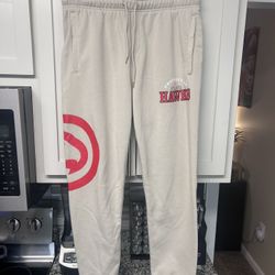 NBA Atlanta Hawks Polyester/fleece Joggers Size Large 