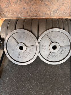 BFCO Vintage Olympic 2” 45 Lb Weight Plates 2x45Lb Total 90 Lbs