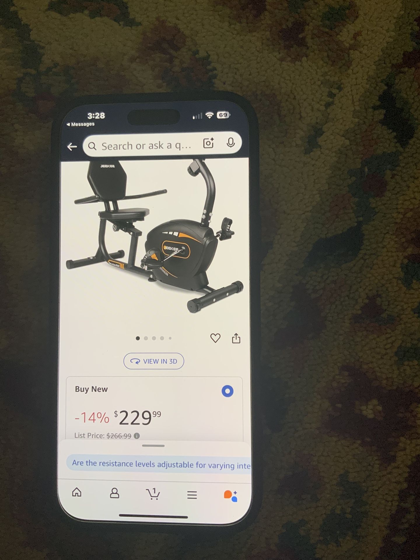 Jeekee Exercise Bike