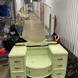 Solid Wood Vanity With mirror 