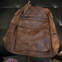 Cute Trendy Faux Leather Backpack Bag