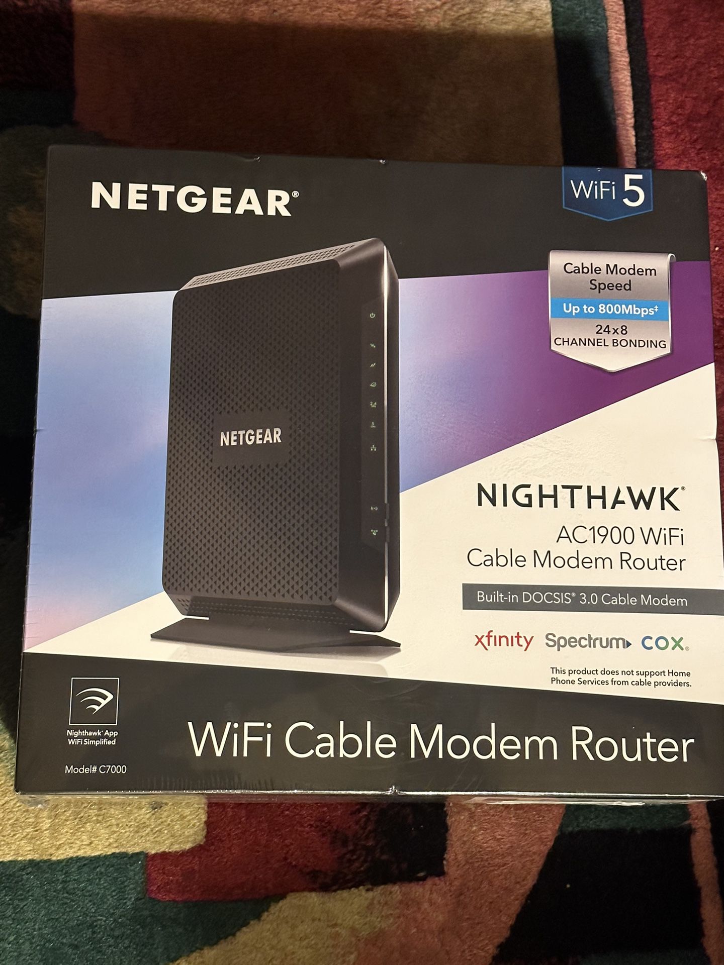 NETGEAR Nighthawk AC1900 DOCSIS 3.0 Cable Modem + WiFi Router