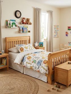 Solid Wood Baby Crib Converts to Kids Bed – 4-in-1 Convertible, Nursery Furniture