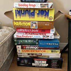 Vintage Board Games And Card Games