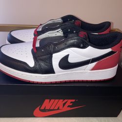 New Jordan Low Black Toe 