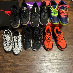 12 Pairs Of Shoes (Jordans ,LeBrons,Air Max, Penny And More )