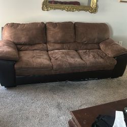 Brown 3 Seater Sofa 