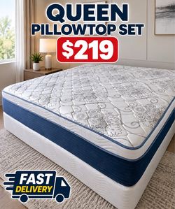 🟢NEW QUEEN PILLOWTOP SET $219