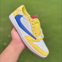 Jordan 1 Retro Low Og Sp Travis Scott Canary Woman's 🦜