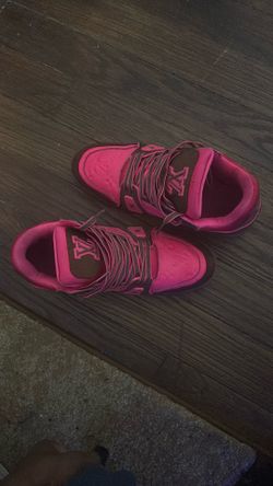LV trainers Pink Brown
