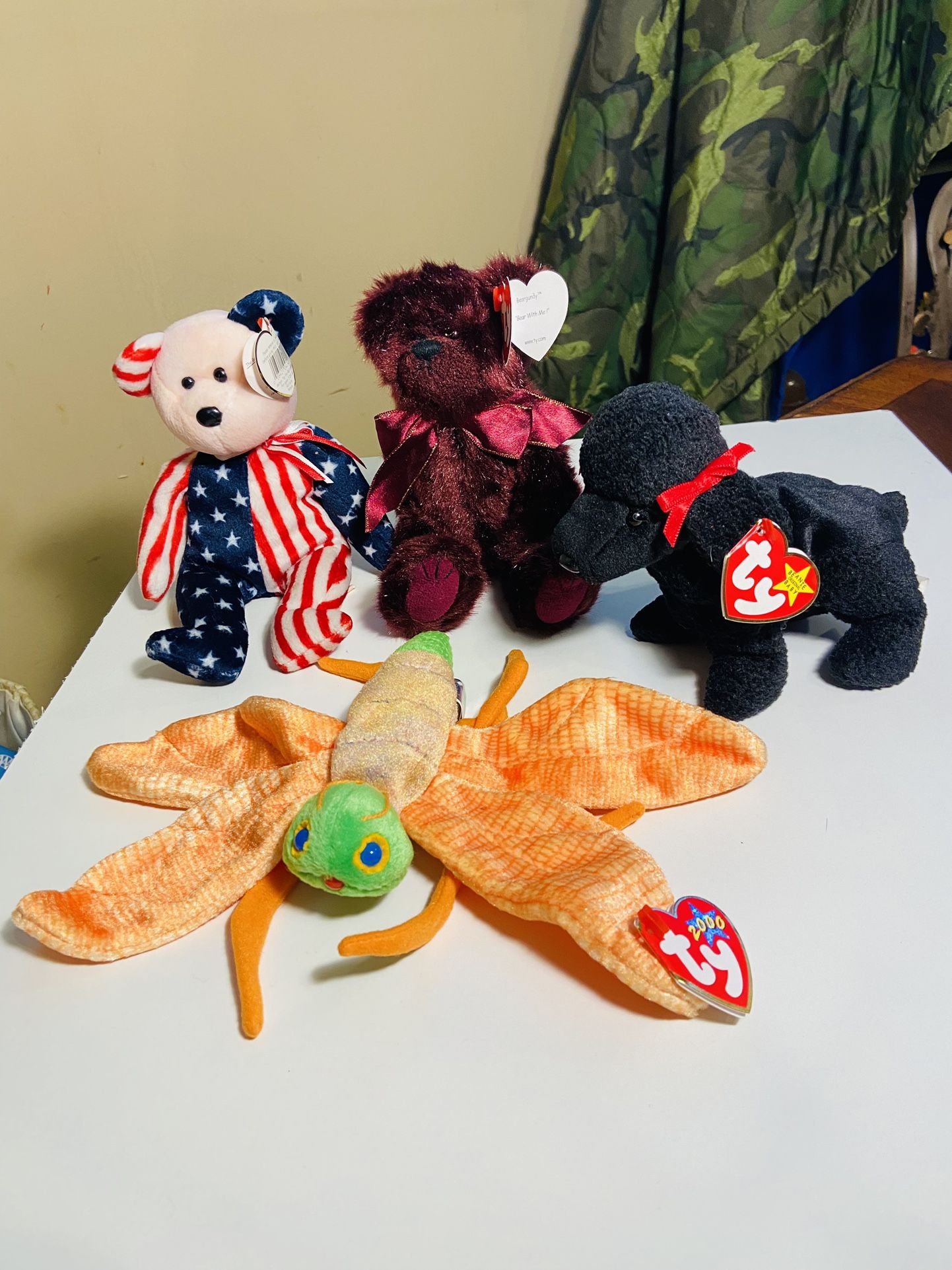 4 Vintage Ty Beanie Babies.. A Great Addition To Your Collection 