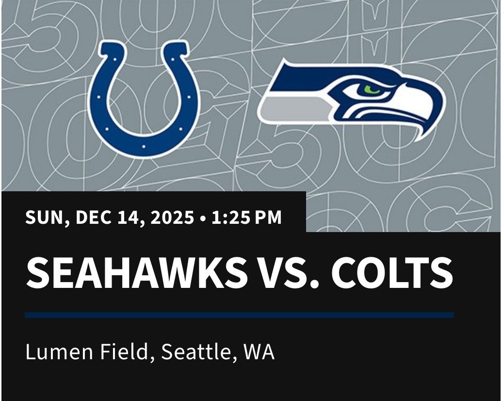 SEAHAWKS vs COLTS