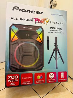 Pioneer Ultimate Party Speaker - 700 Watts, Stand, Wheels, Bluetooth, Mic/ Dj Ready