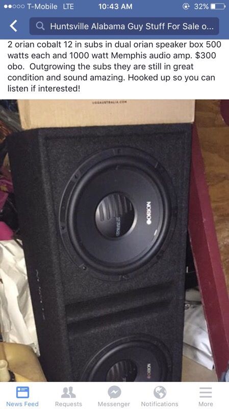 Orian cobalt 12 inch speakers