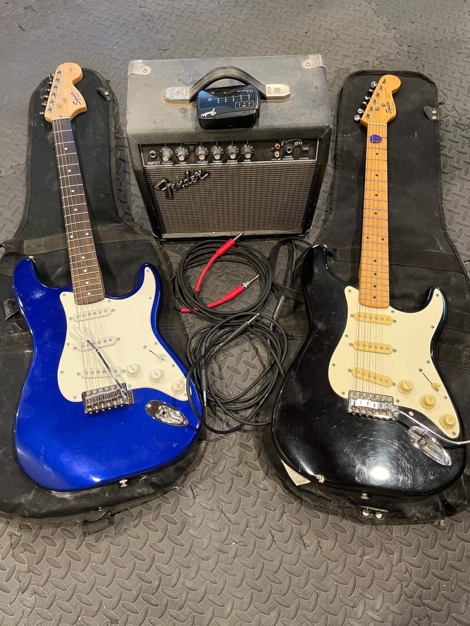 Fender Stratocaster Electric Guitars And Fender Amp