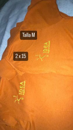Camisa idea talla M  anaranjada