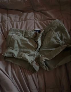 American Eagle Olive Green Chino Shorts