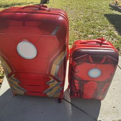 2pc Marvel Ironman hard shelled luggage set