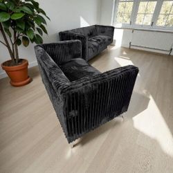 Sofa And Loveseat Set 2 Pcs New