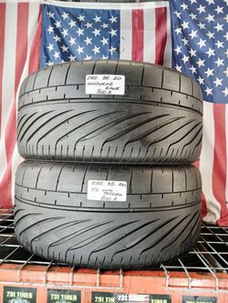285/35ZR20 GOODYEAR EAGLE F1 ASYMMETRIC 3 ULTRA HIGH PERFORMANCE 285 35 20 Set of 2 Used Tires