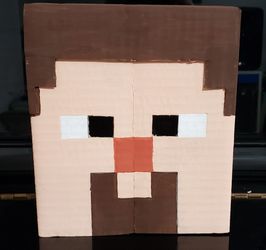 Minecraft Kid Character Head Costume
