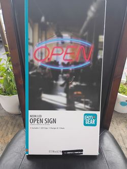 Pen+Gear Neon LED Open Sign