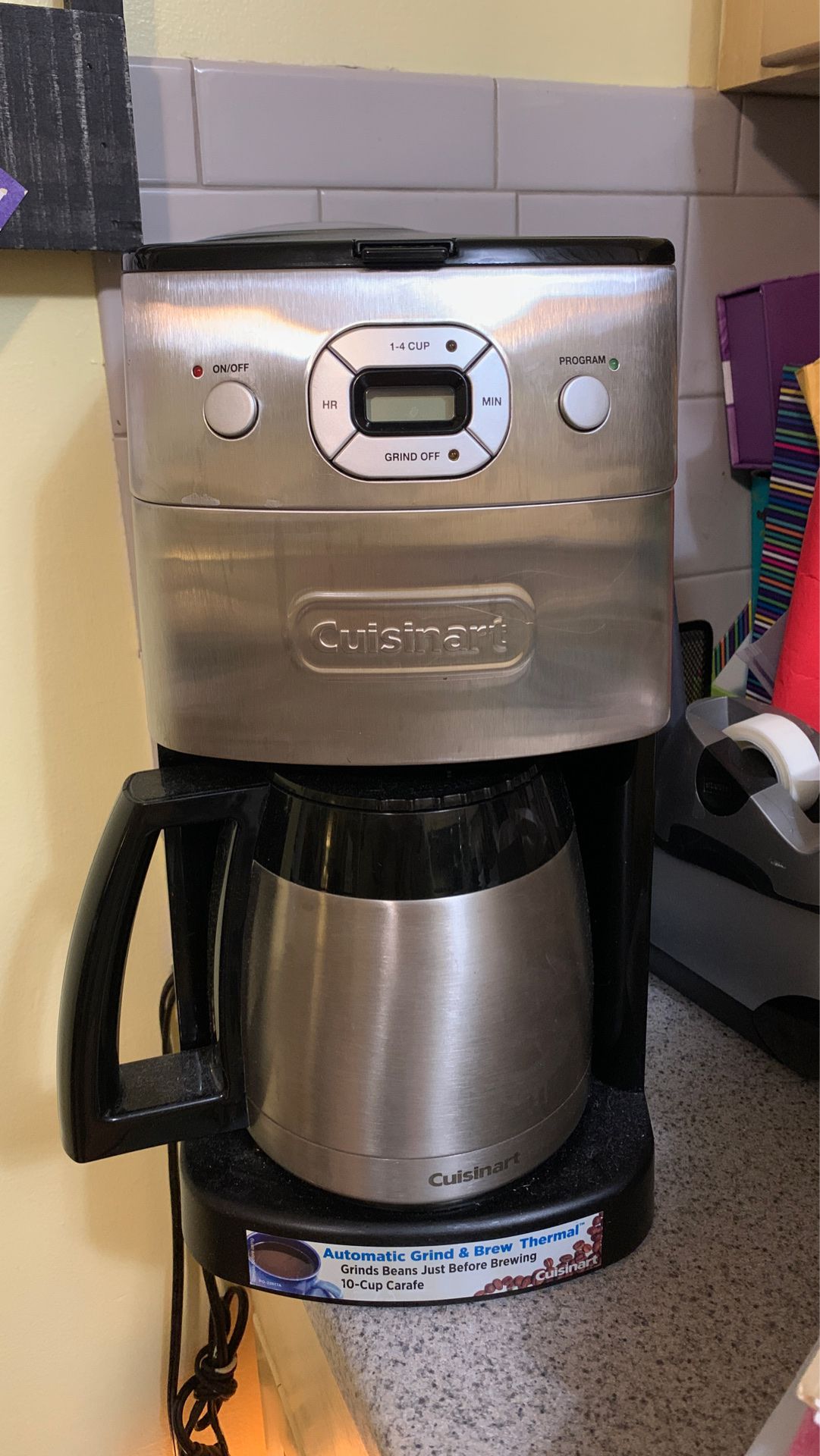Cuisinart Coffee Maker with Automatic Grind and Brew ON A SUPER MARKDOWN