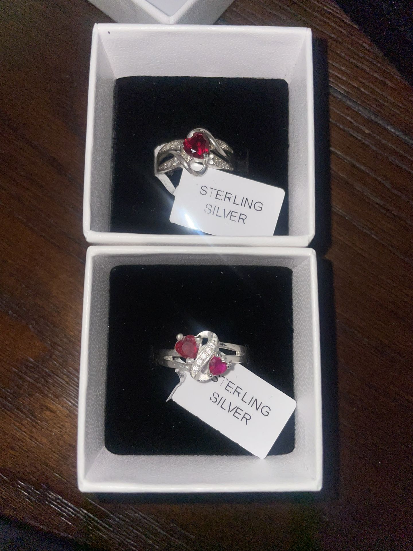 Sterling Silver Heart Rings