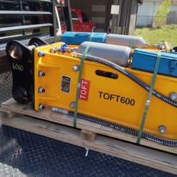 Toft 600 Breaker Attachment For Excavators 4-8 Tons. New!