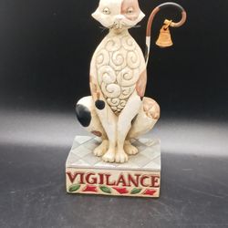 Jim Shore Heartwood Creek 2006 "Vigilance" Cat .