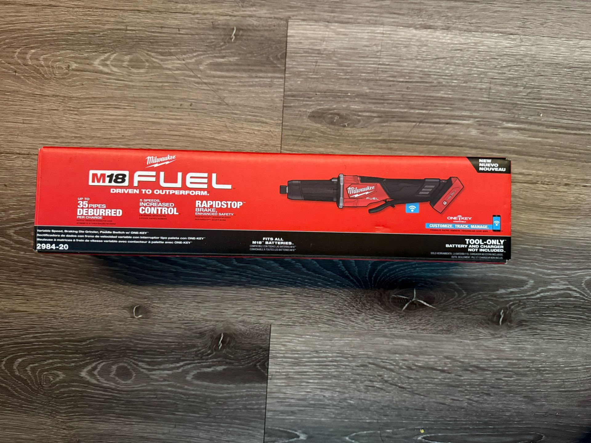 M18 FUEL Variable Speed, Braking Die Grinder, Paddle Switch w/ ONE-KEY