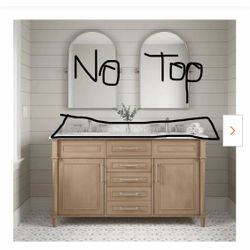 NEW 60” BATHROOM VANITY NO TOP