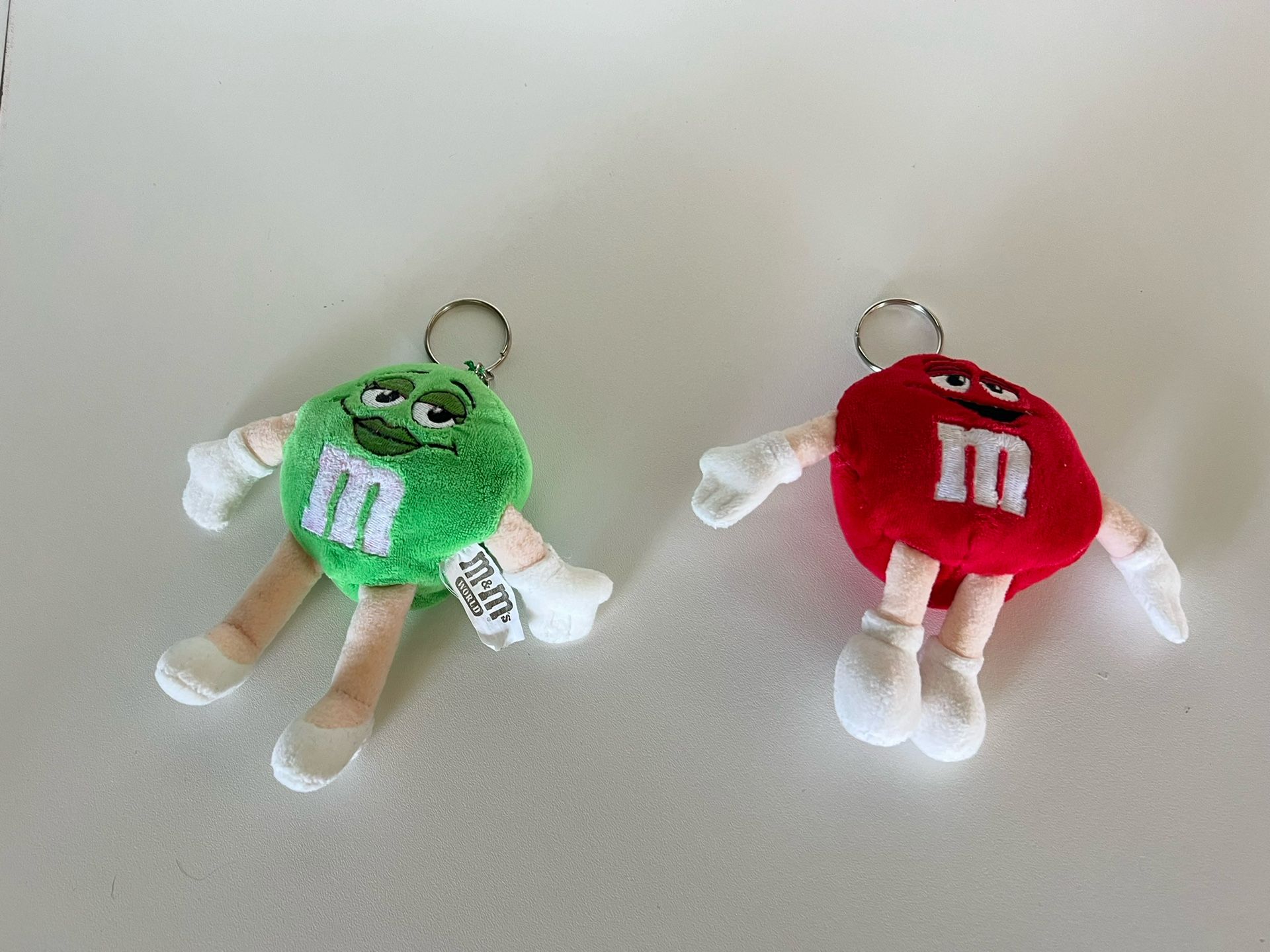 M&M's Green & red Keychain Plush 5.5”
