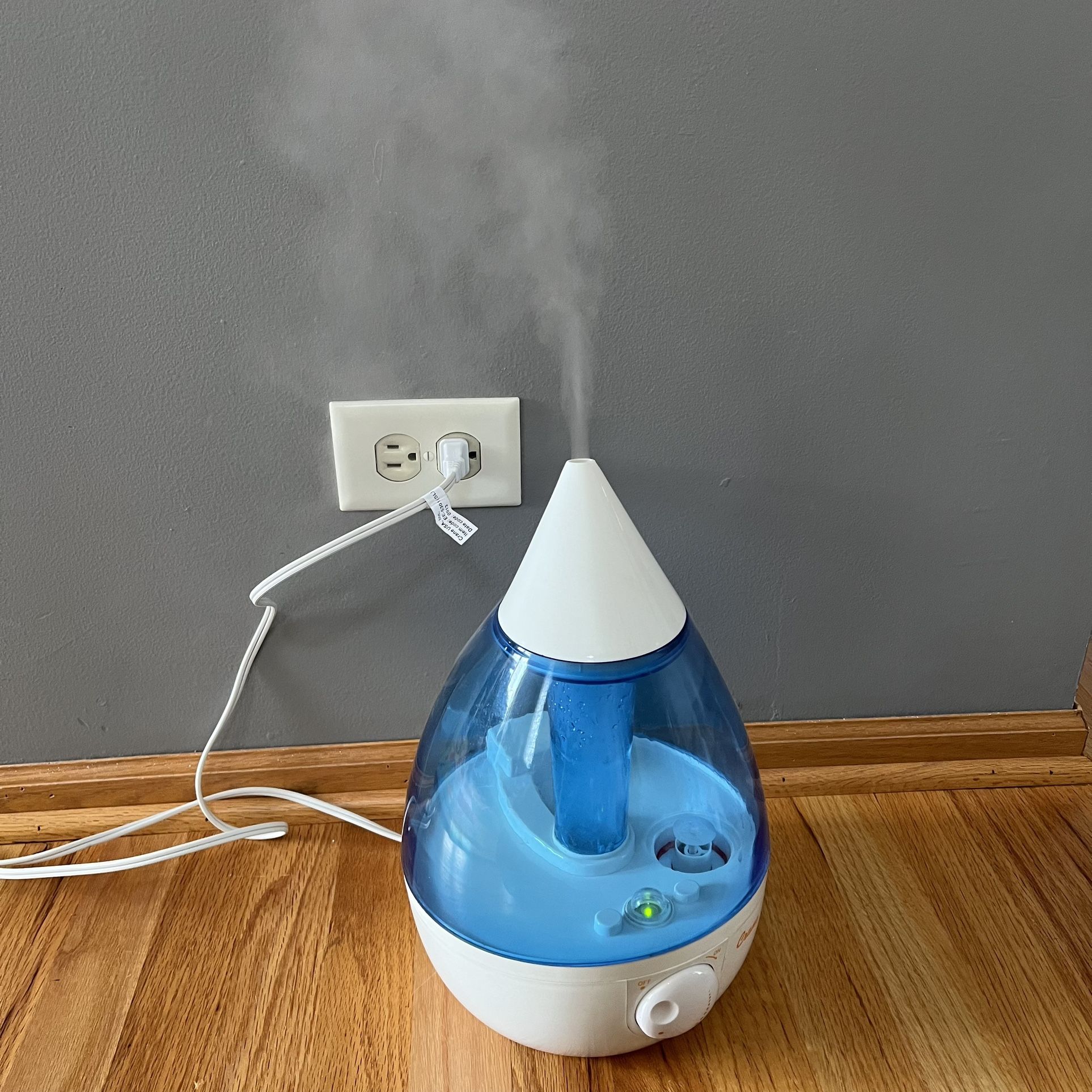 Crane Ultrasonis Small Air Humidifier for Bedroom and Office-1g.500sq.ft.-EE5301