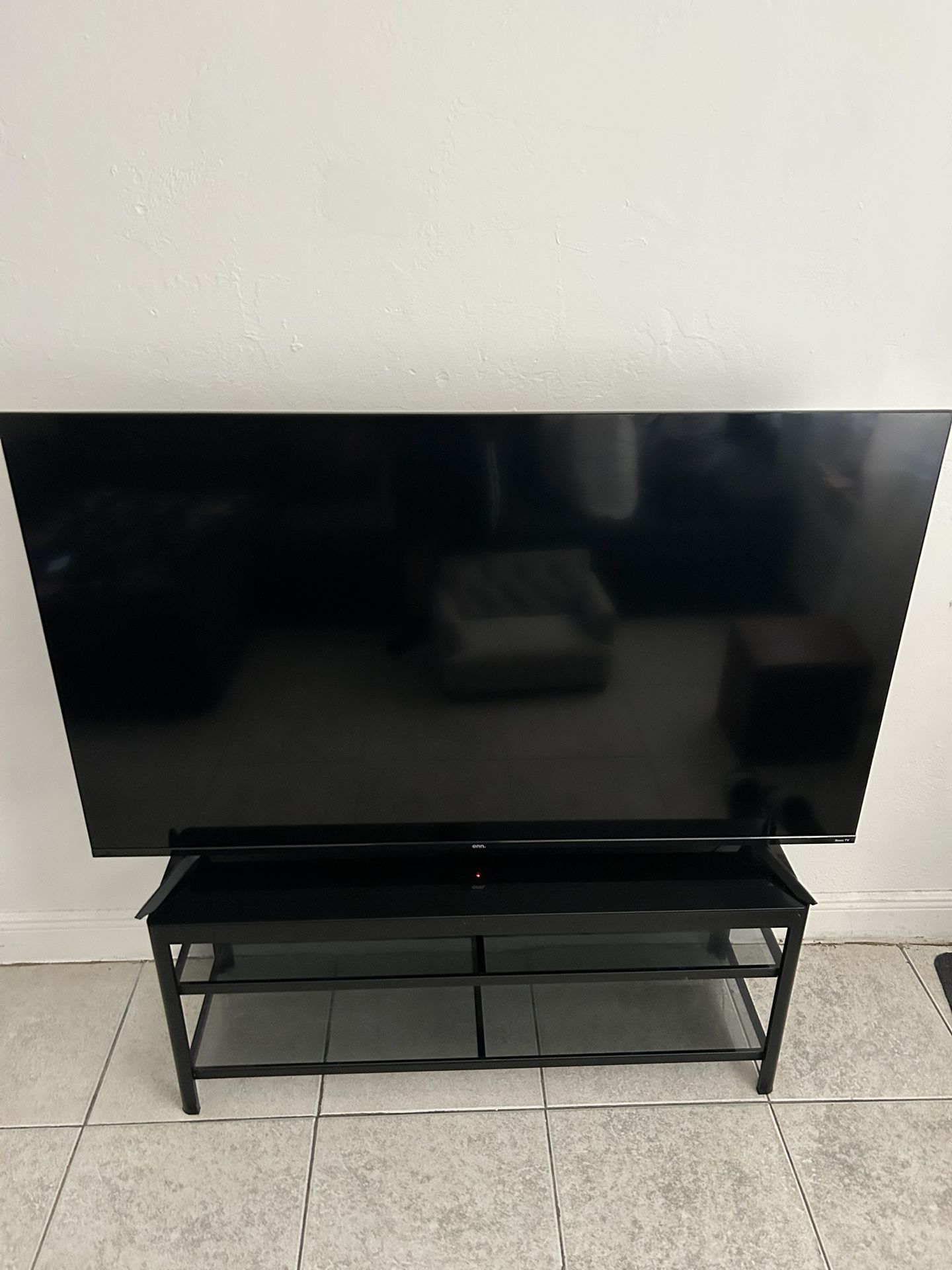 TV STAND - 3 Layers In Black (Glass)