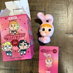Pop Mart CRYBABY x Powerpuff Girls Series Bunny Blossom Figure