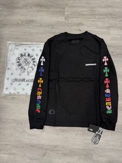 Chrome Hearts Multicolor Cross Long-Sleeve T-Shirt