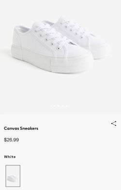 White Canvas Sneakers H&M