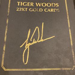 Tiger Woods 22KT Gold Cards