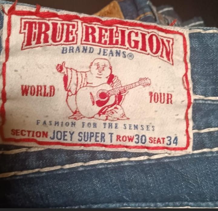 True Religion Brand Jeans World Tour Section Joey Super T Row Seat 34